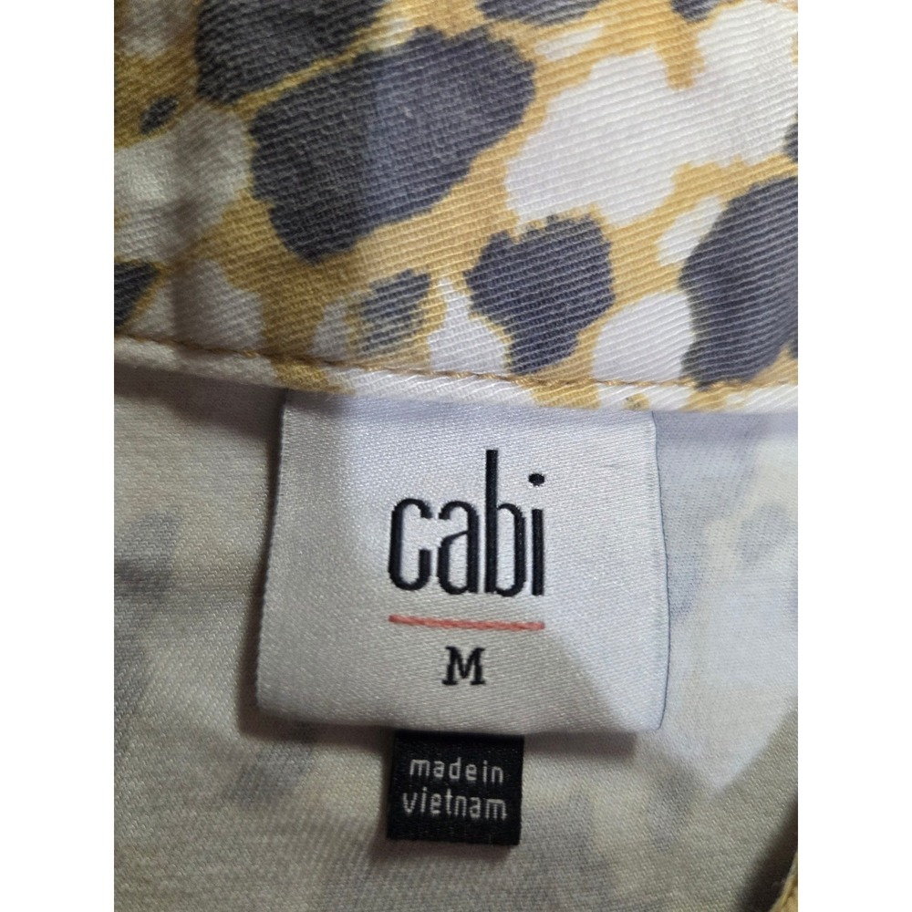 Cabi Leopard Print Button Down Providence Jacket … - image 5